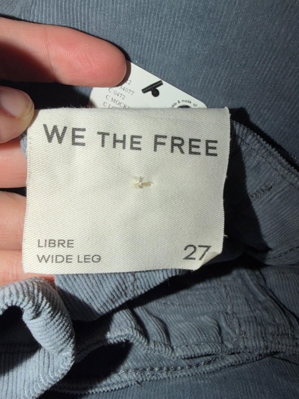 We The Free NEW Libre Wide-Leg Jeans In Mockingbird Light Grey Blue High Waisted - Picture 6 of 6